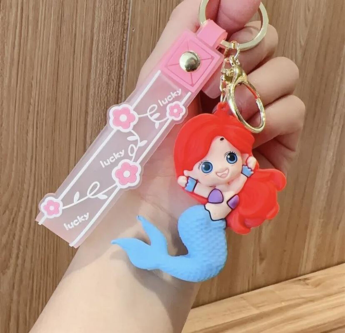 Sevimli Deniz Kızı  Anahtarlık  Çanta Süsü