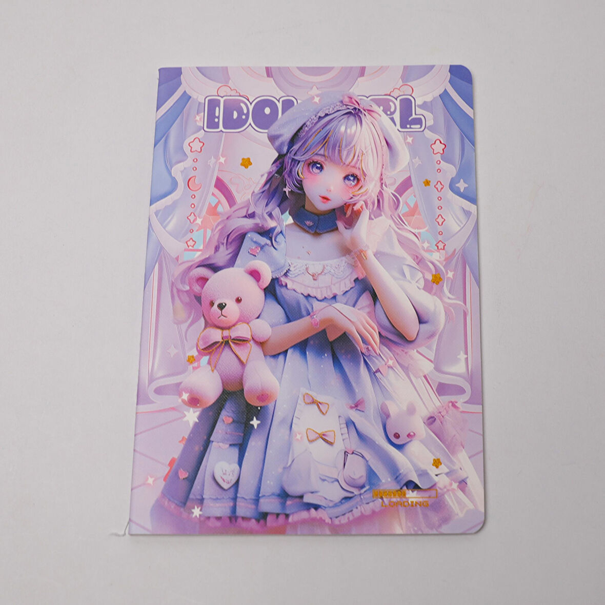 Anime  Kızlar  Çizgili Büyük Boy  Defter  36 Sayfa