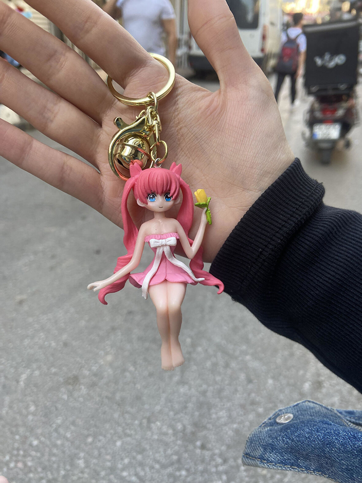 Anime Sevimli Kızlar Çanta  Süsü Anahtarlık