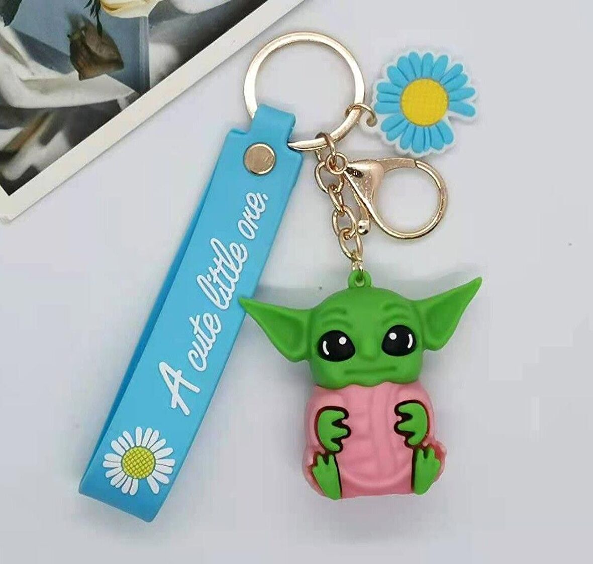 Baby Yoda Silikon Anahtarlık Çanta Süsü