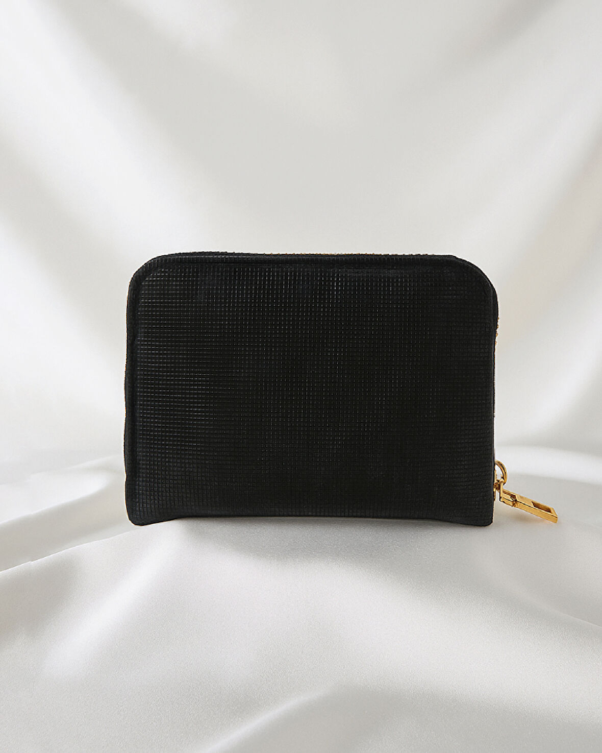 Luna Parlak Simli Fermuarlı Cüzdan