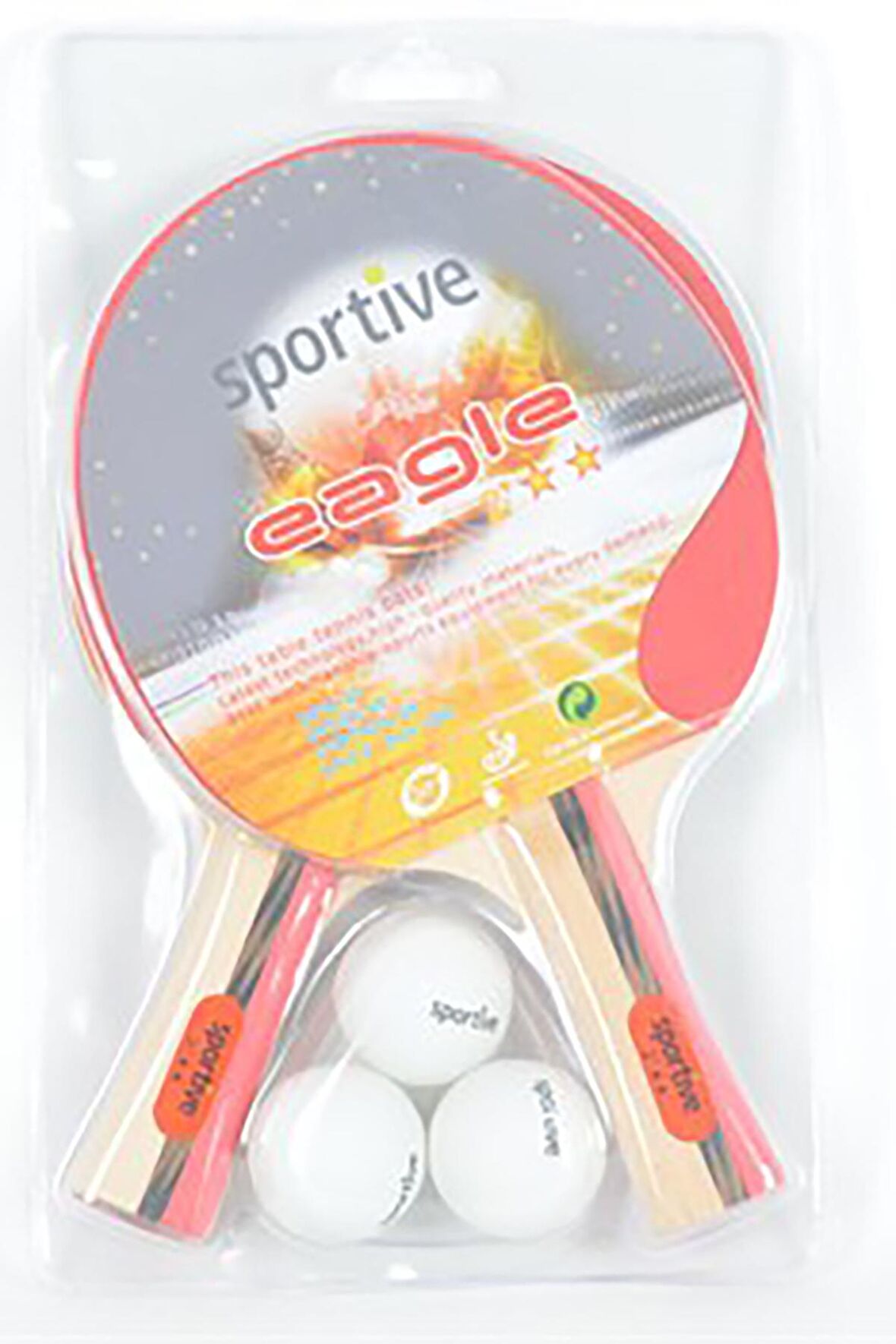 Sportive Eagle Masa Tenisi Seti (2 Raket + 3 Top)