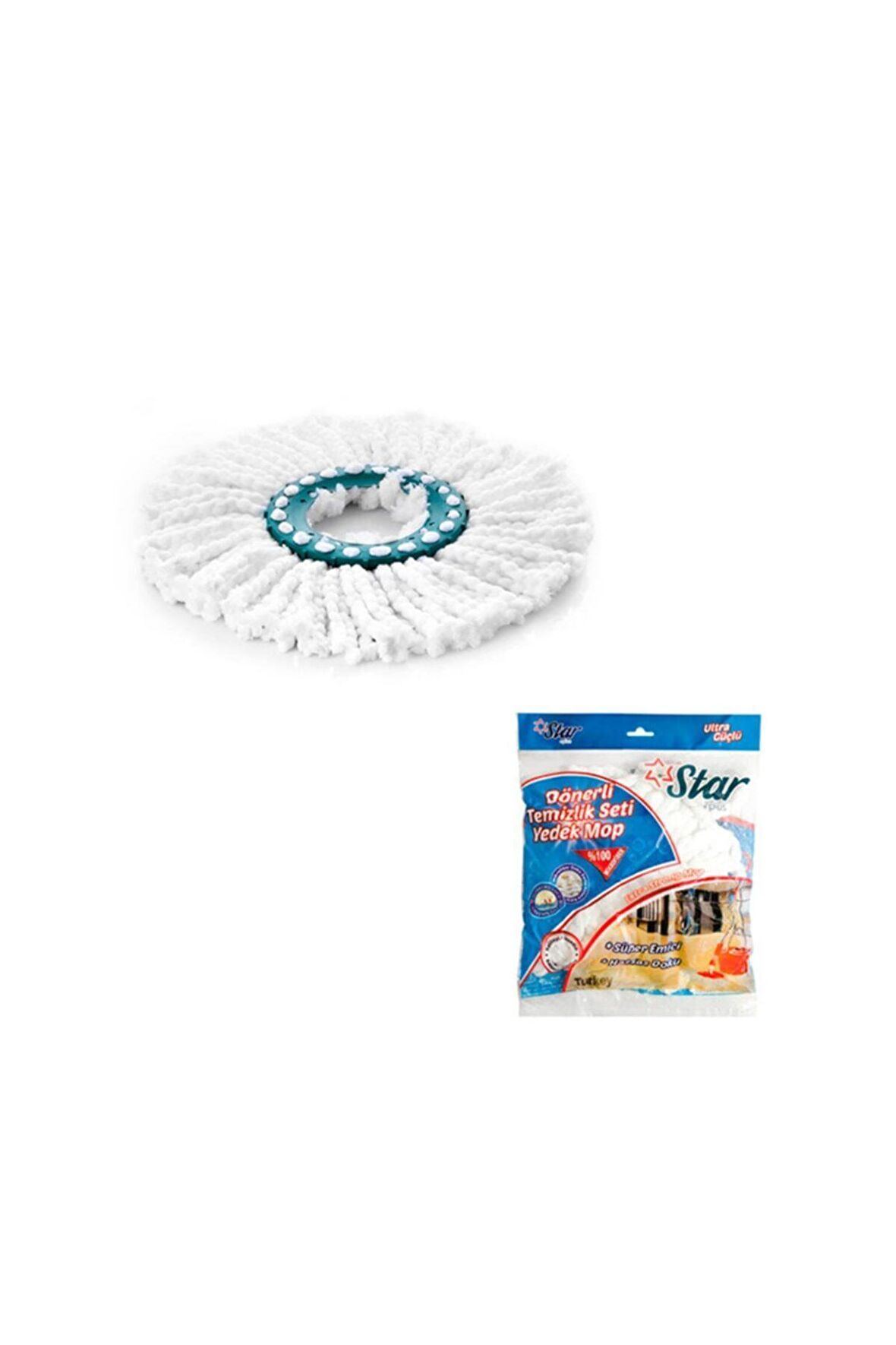 Starplus Mikrofiber Yedek Mop Dönerli Başlıklı Str109