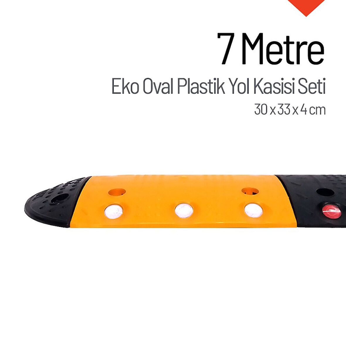 Eko Oval Plastik Hız Kesici Set, Yol Kasisi 7 metre