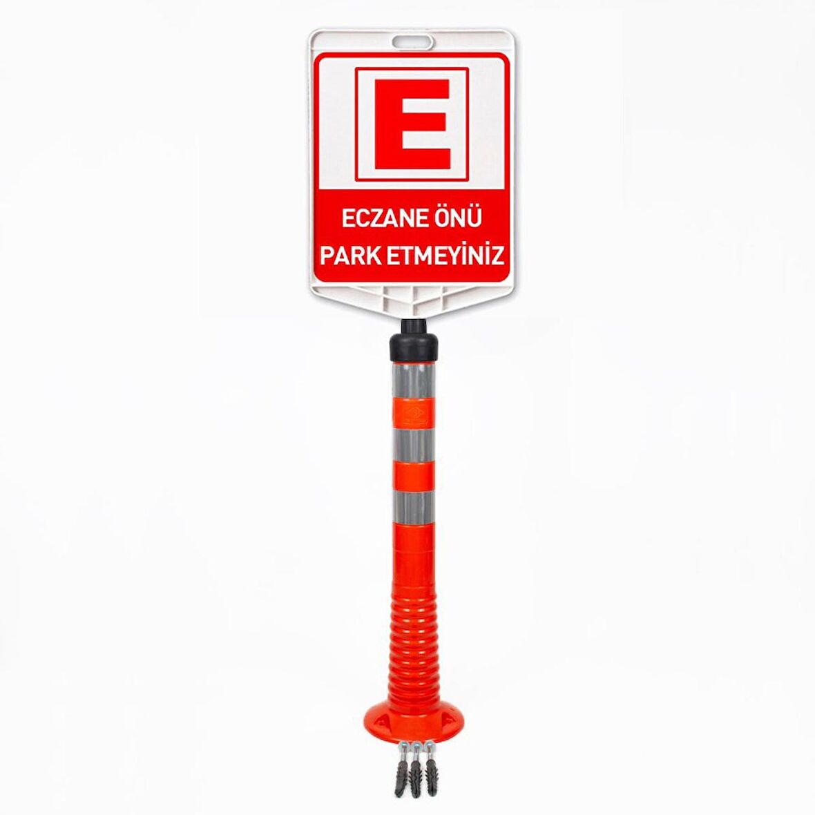 Eczane Önü Park Etmeyiniz Uyarı Levhalı Delinatör Seti
