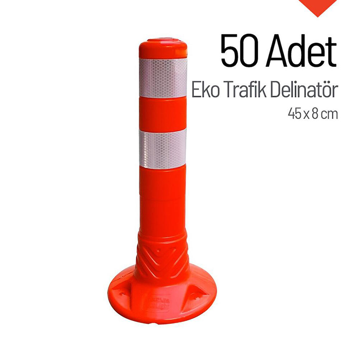 Eko Trafik Delinatörü 45 x 8 cm, Esnek Duba 50 Adet