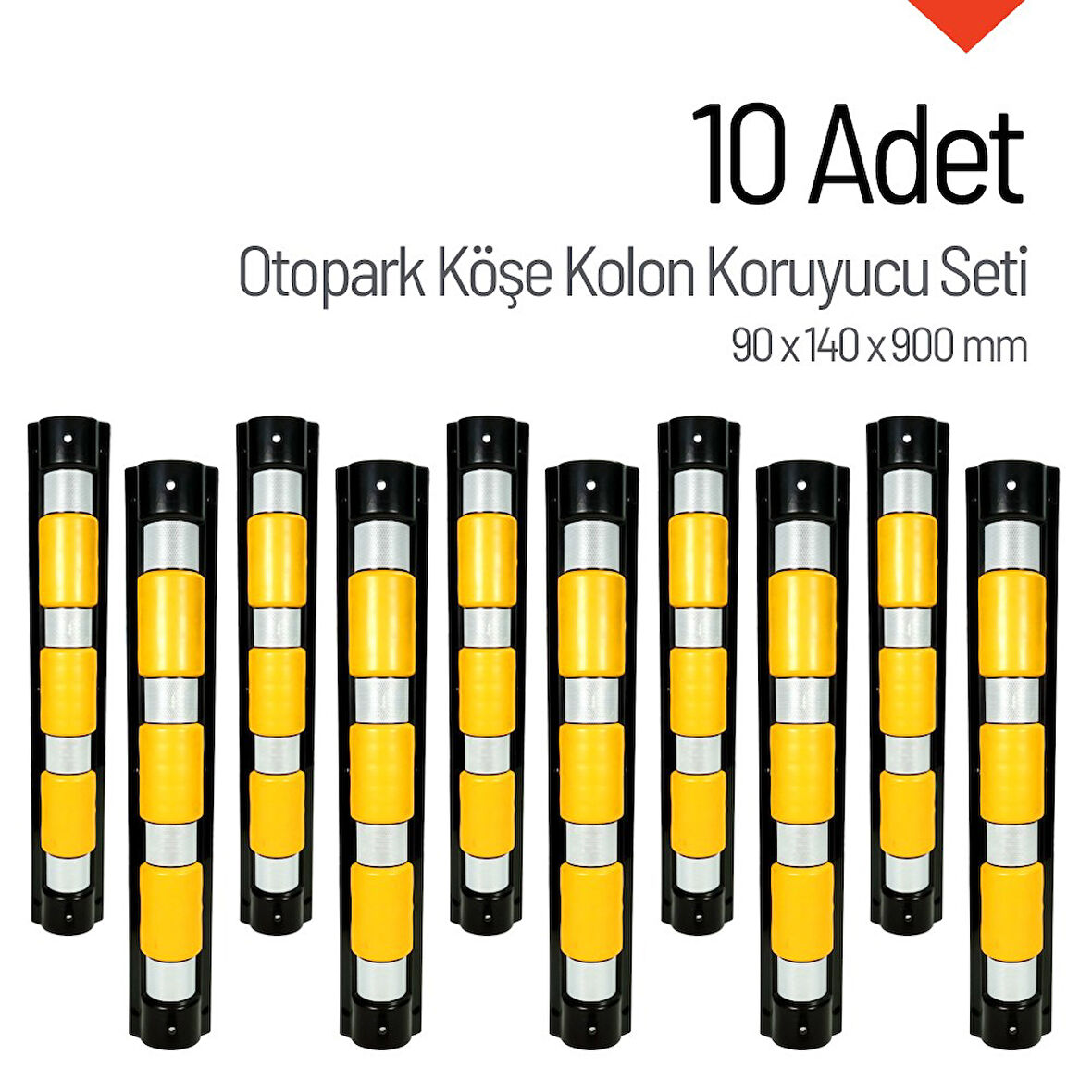 Otopark Kolon Köşe Koruyucu 10`lu Set