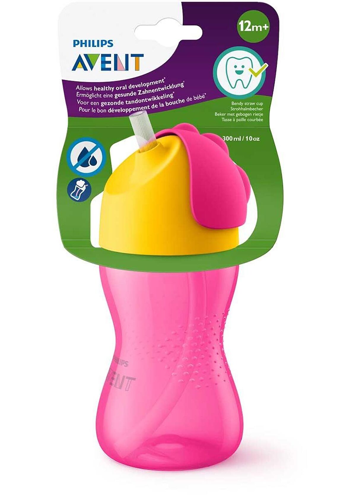 Philips Avent Pipetli Bardak +12 Ay 300 ml - Pembe