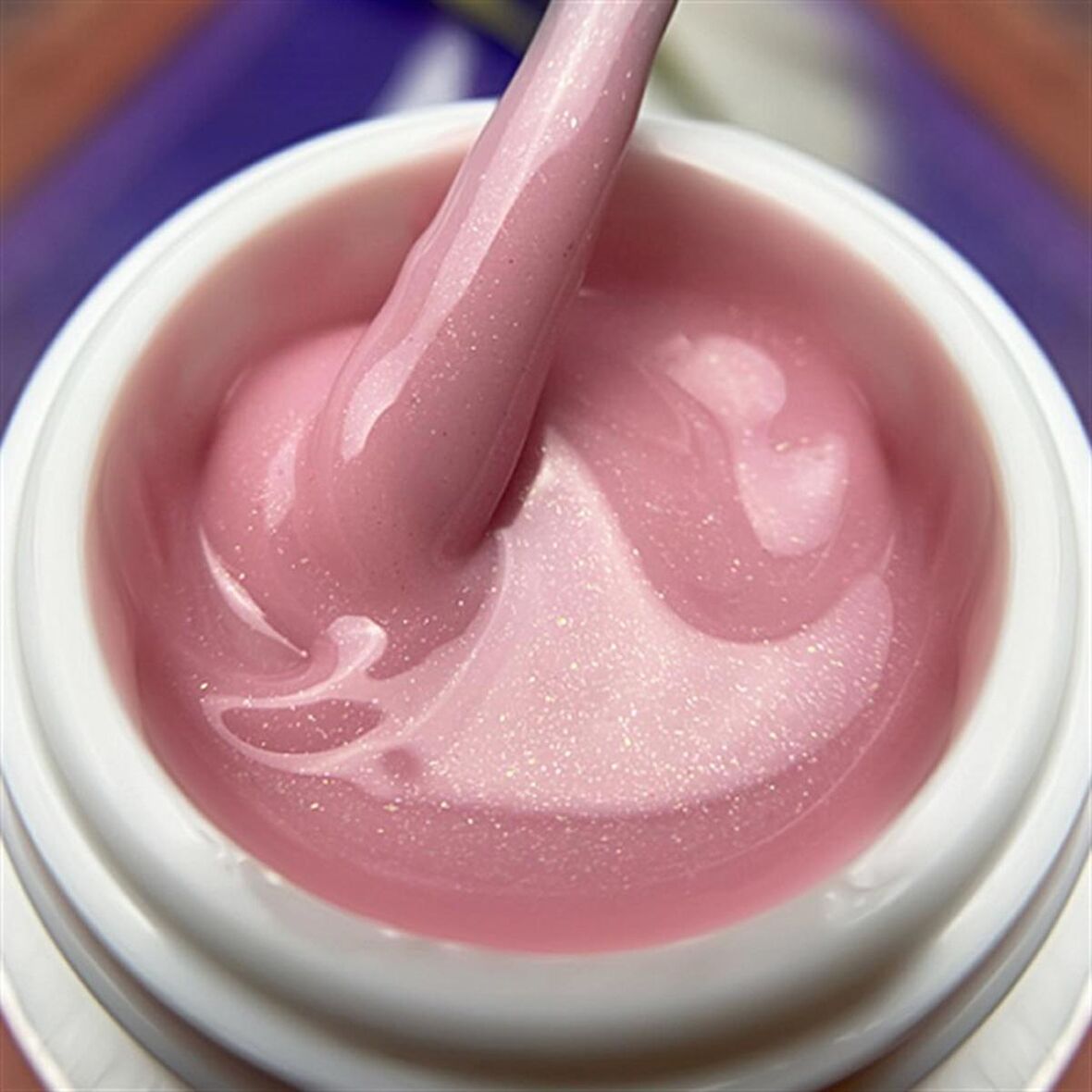 SOFT Pudding Gel - Jel Pink ışıltılı 15 gr