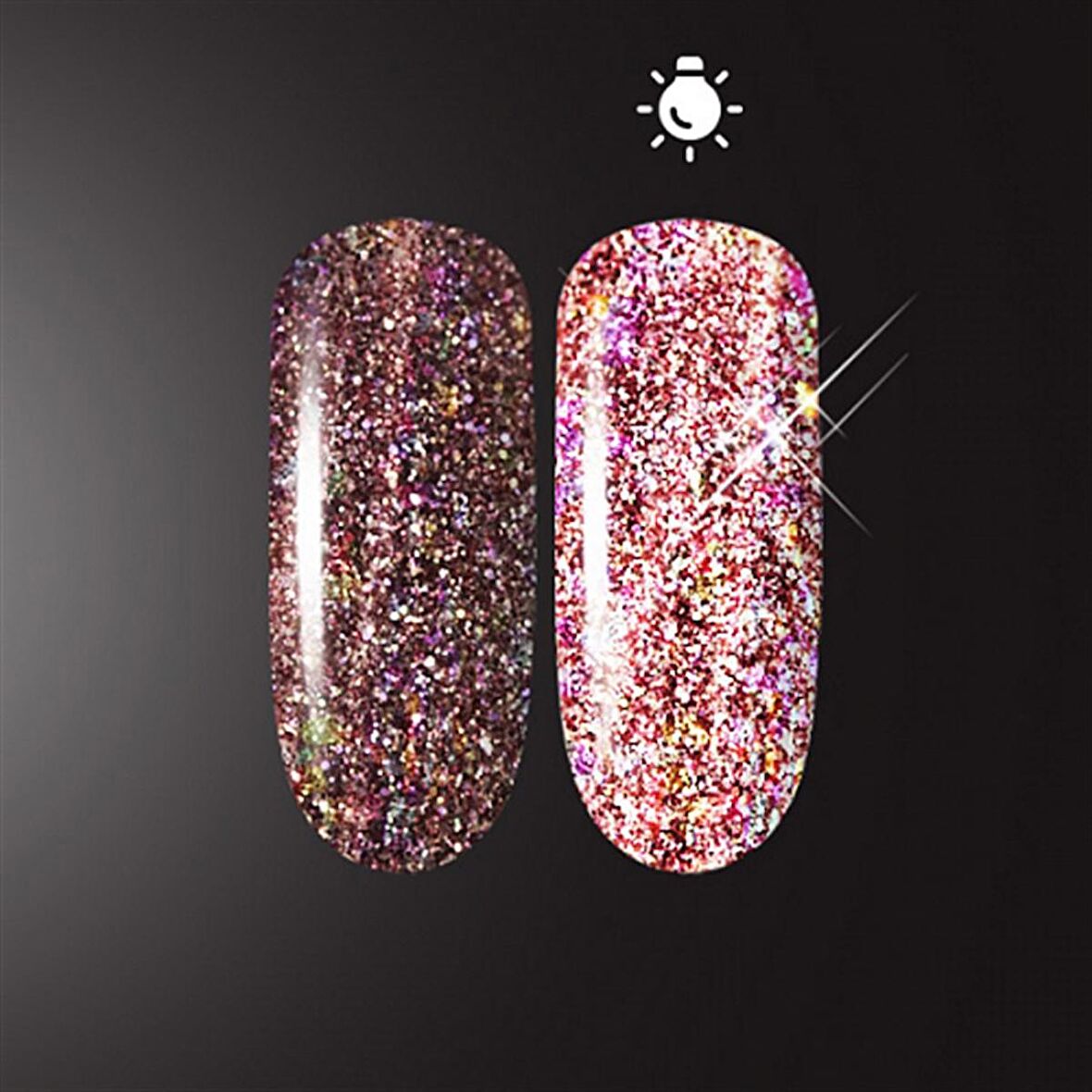 Işığı yansıtan pigment Flash Glow Pink - Pembe 5gr