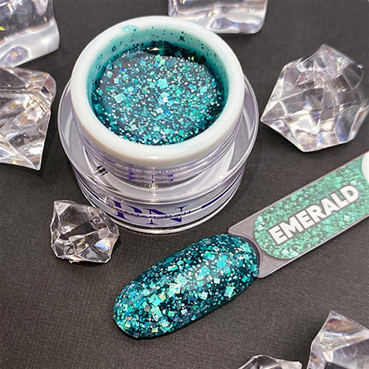 Nail art jel Diamond gel Emerald 5 gr