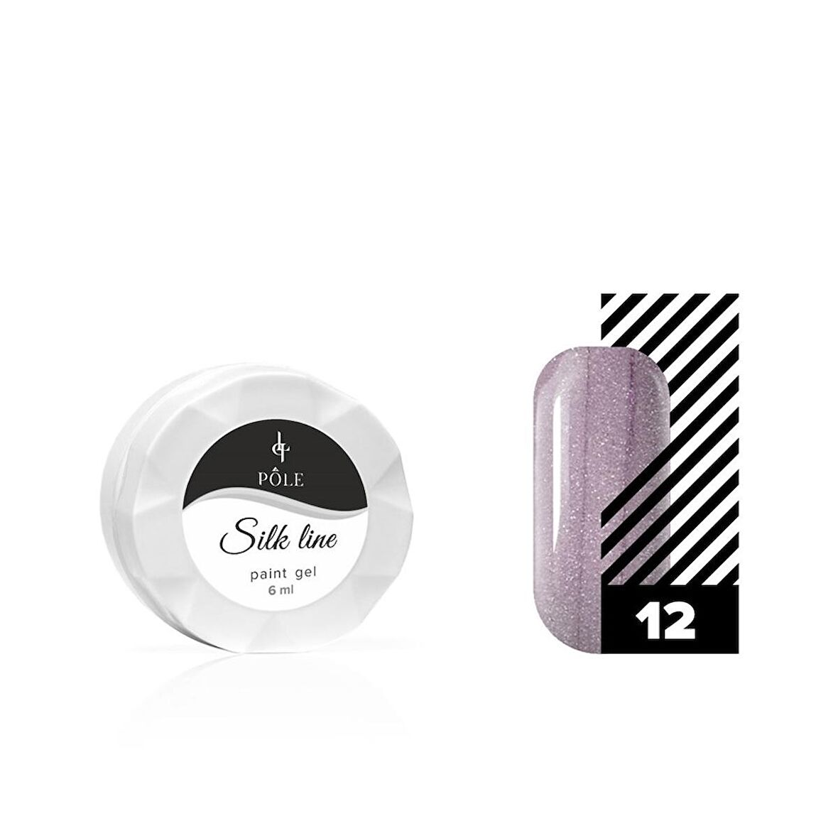 Jel boya Örümcek & Nail art/dizayn Silk line 12 lila metalik 6 ml.