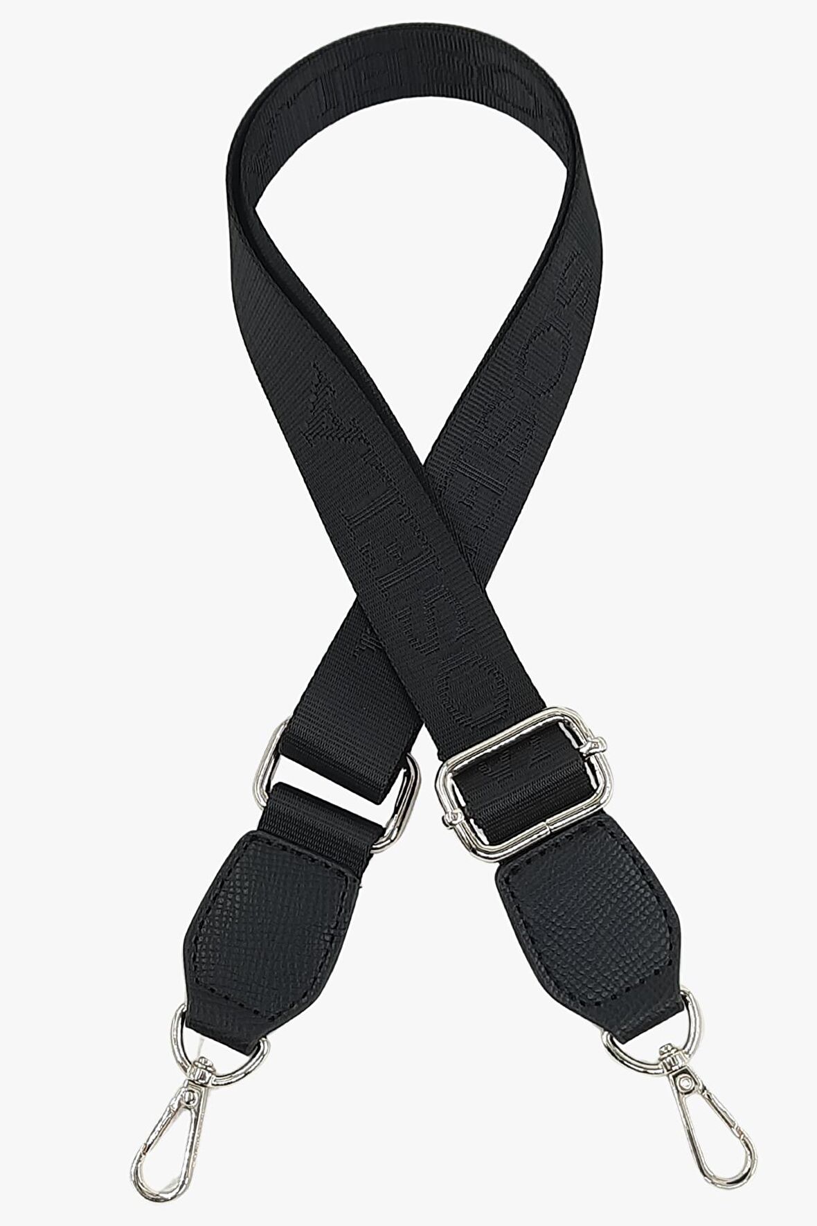 Sosela 99-90004 Siyah 4 cm Kolon Nikel Askı Çanta Aksesuarı