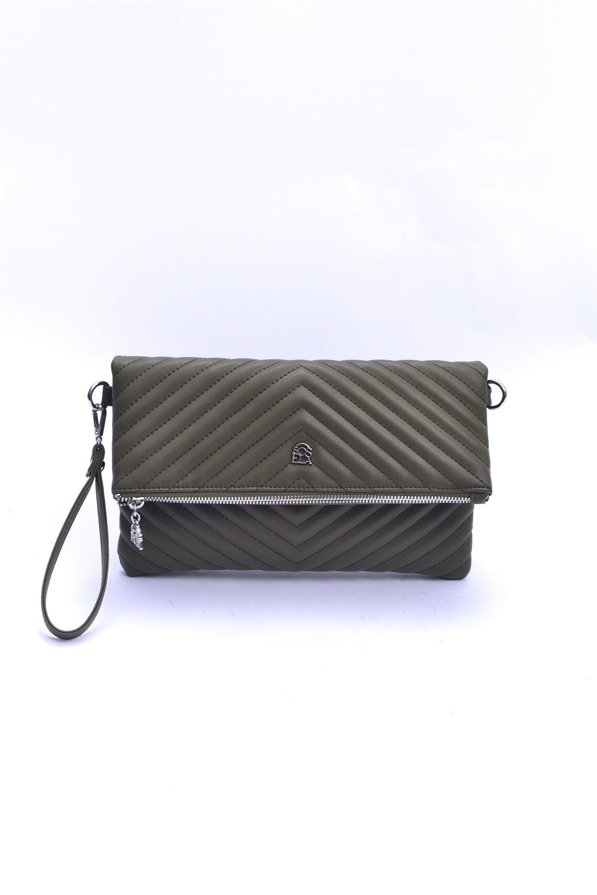 Barbara Kadın Clutch Çanta  67-6010 HAKI