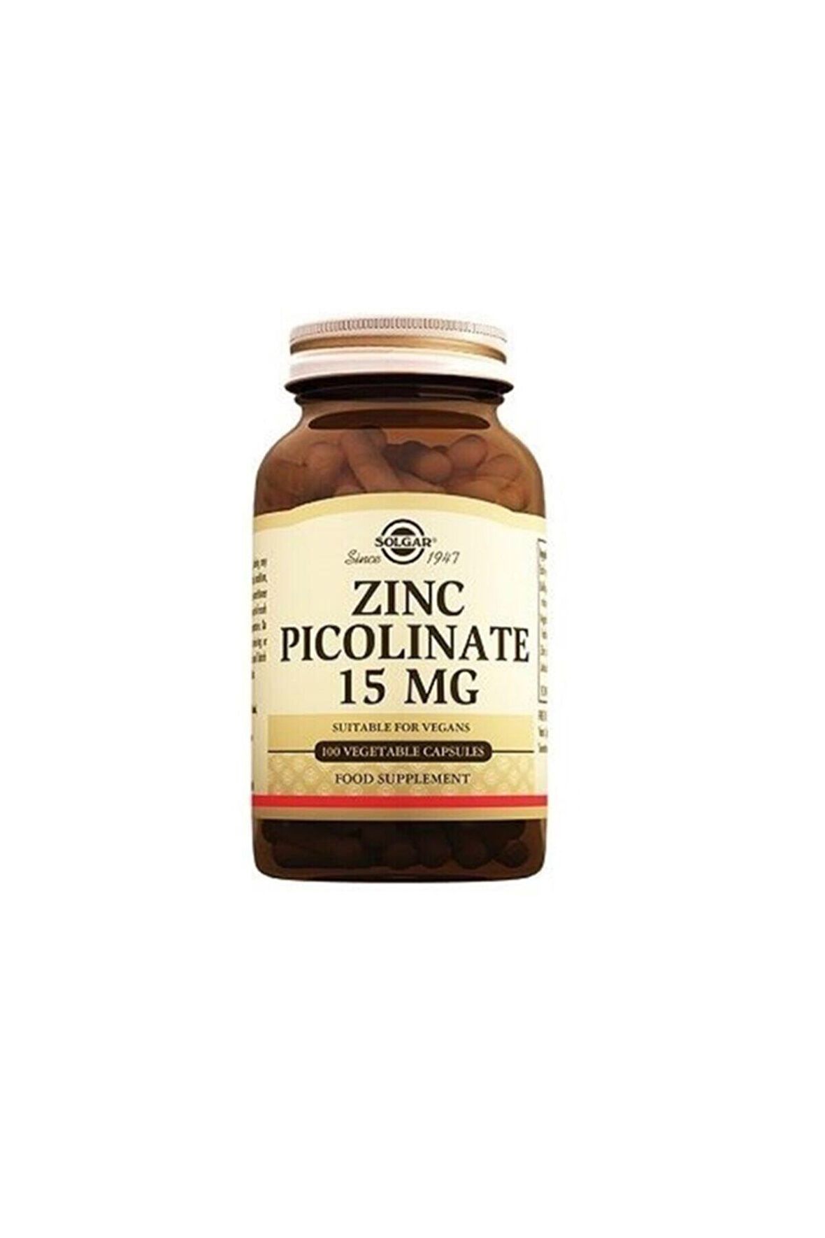 Solgar Zinc Picolinate 15 Mg 100 Tablet