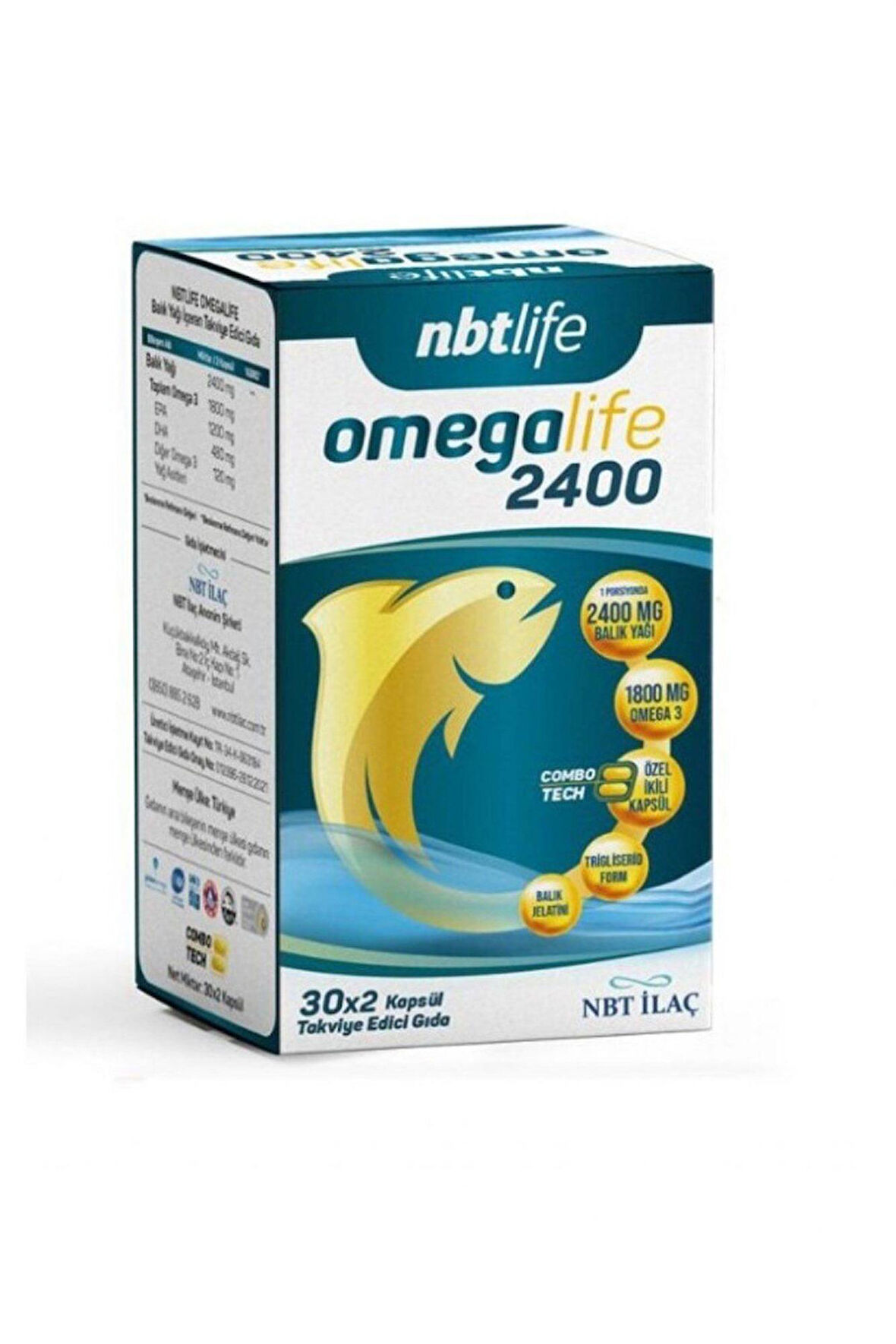 NBT Life Omegalife 2400 60 Kapsül