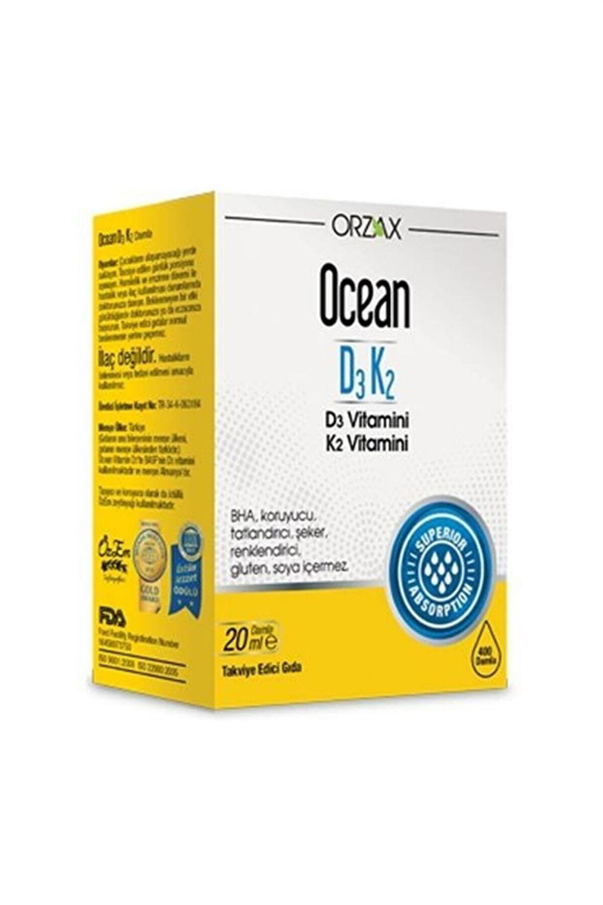 Ocean D3k2 Damla 20 ml
