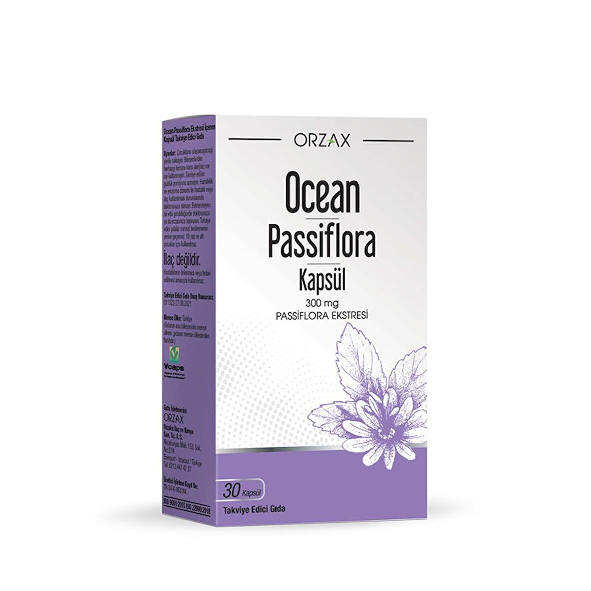 Orzax Ocean Passiflora 30 Kapsül