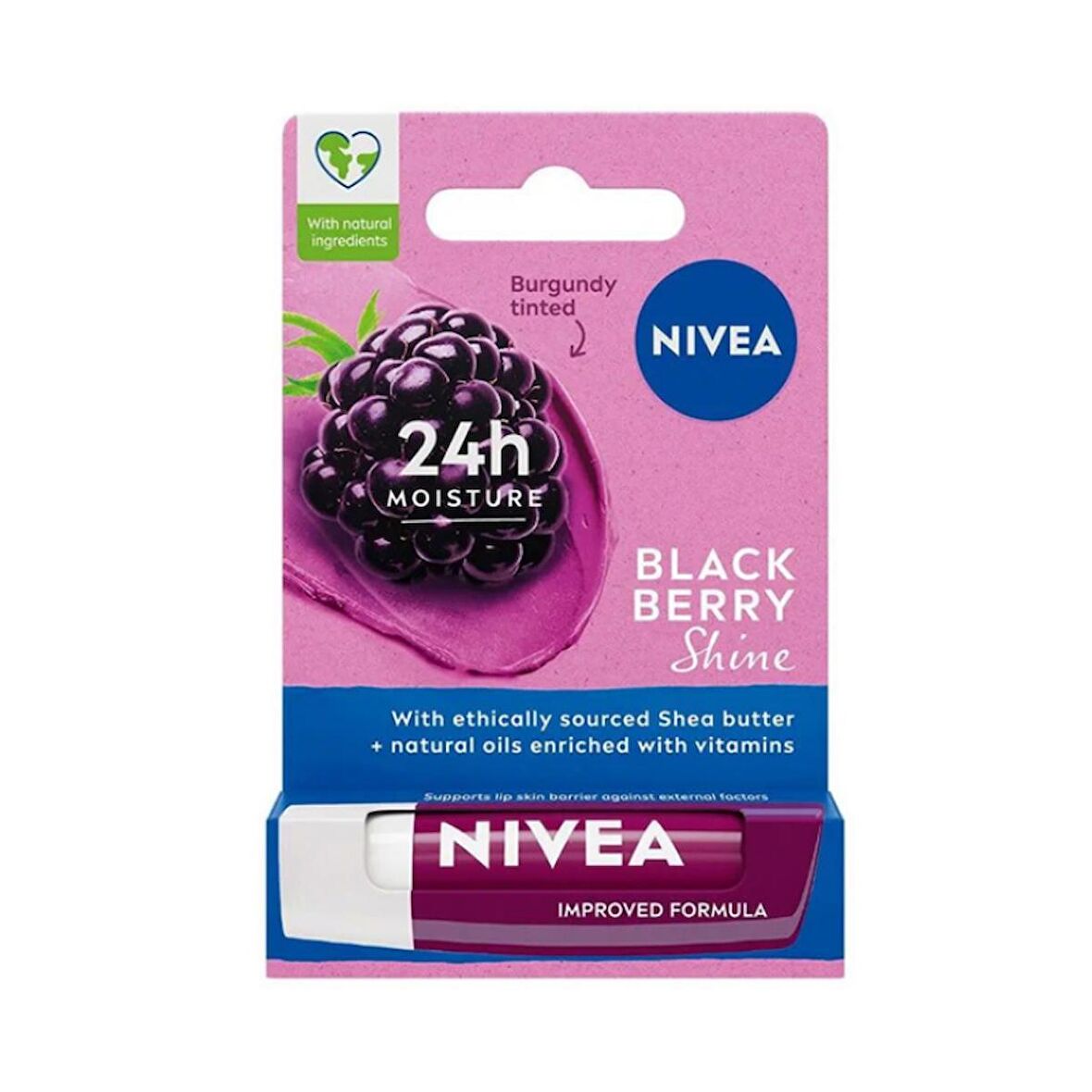 Nivea Blackberry Shine Dudak Bakım Kremi 4,8 gr