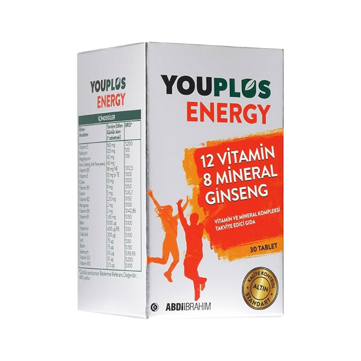 YouPlus Energy Vitamin Mineral Kompleksi 30 Tablet