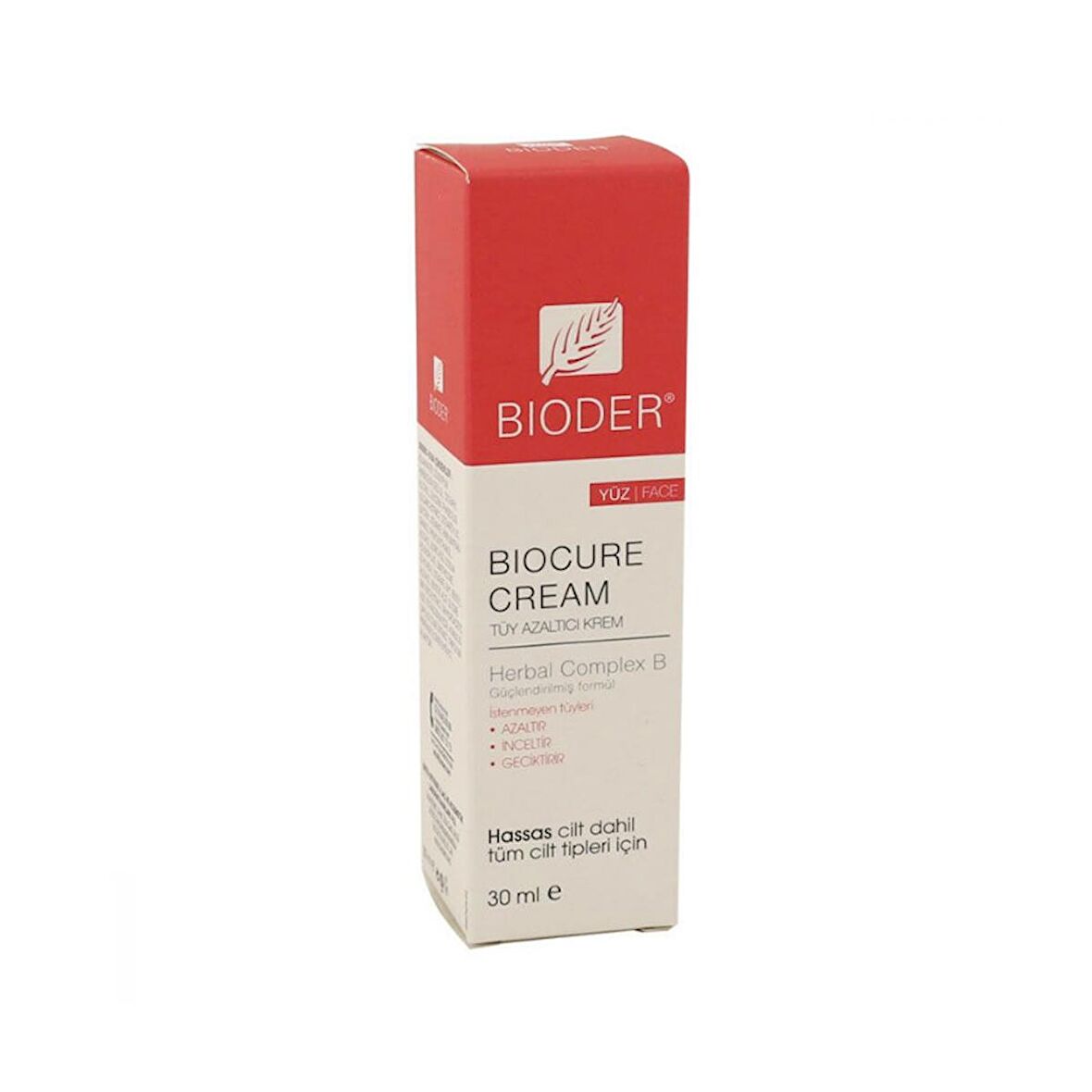 Bioder Tüy Azaltıcı Yüz Kremi 30 ml