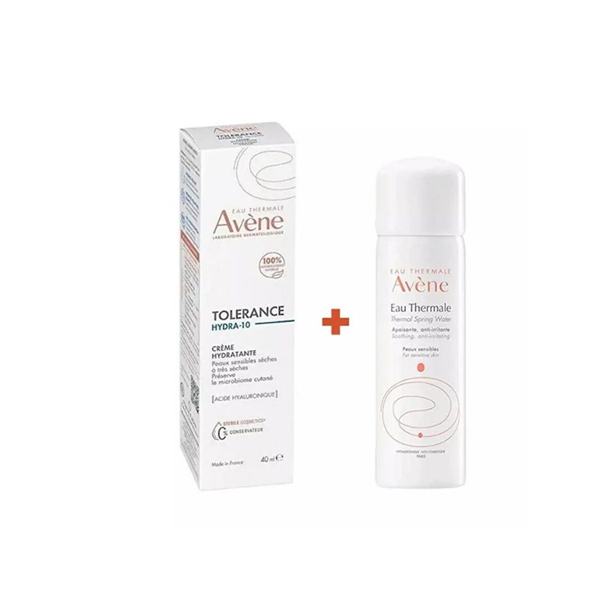 Avene Tolerance Hydra-10  Cream + Termal Su 50 ml