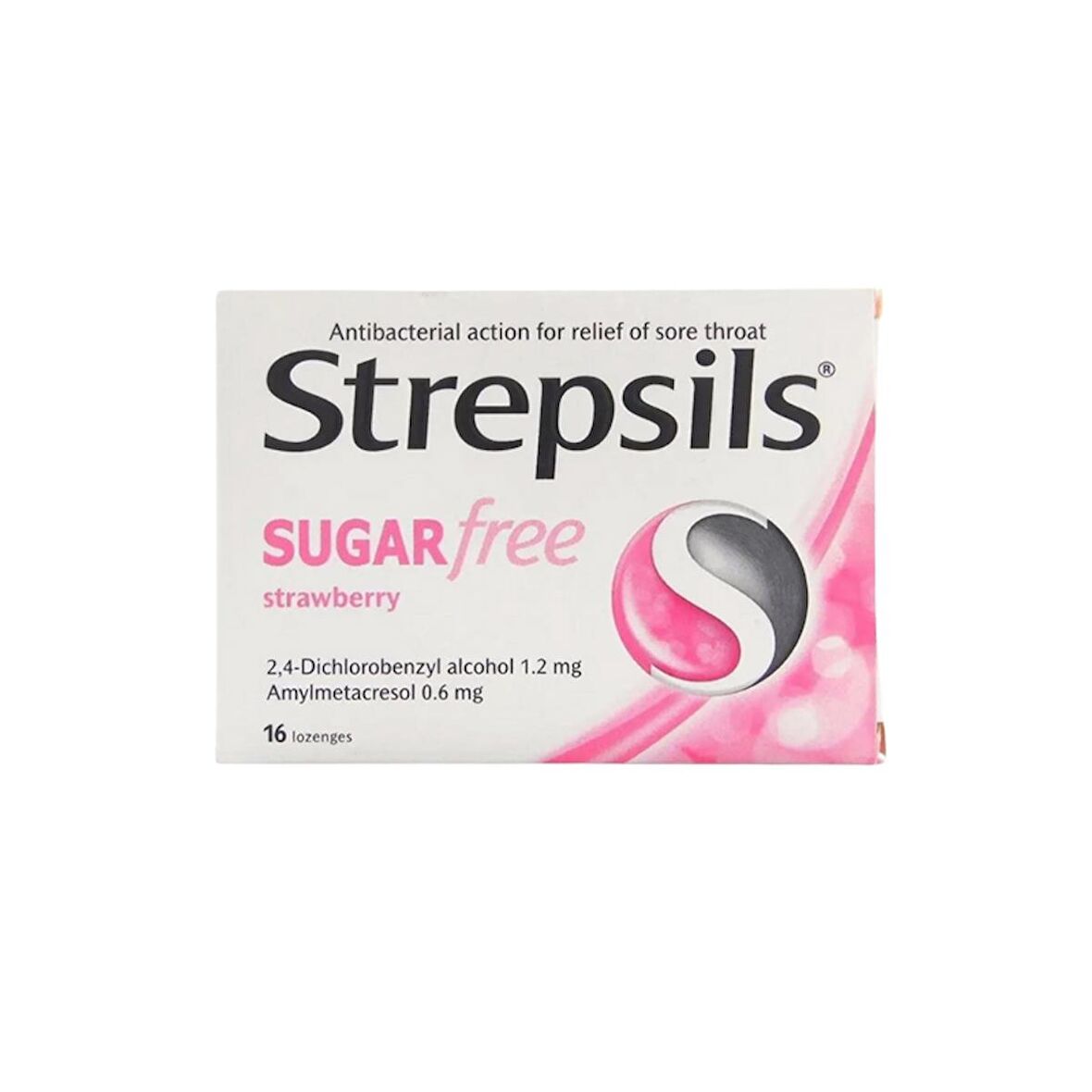 Strepsils Şekersiz Çilekli 16 Adet Pastil