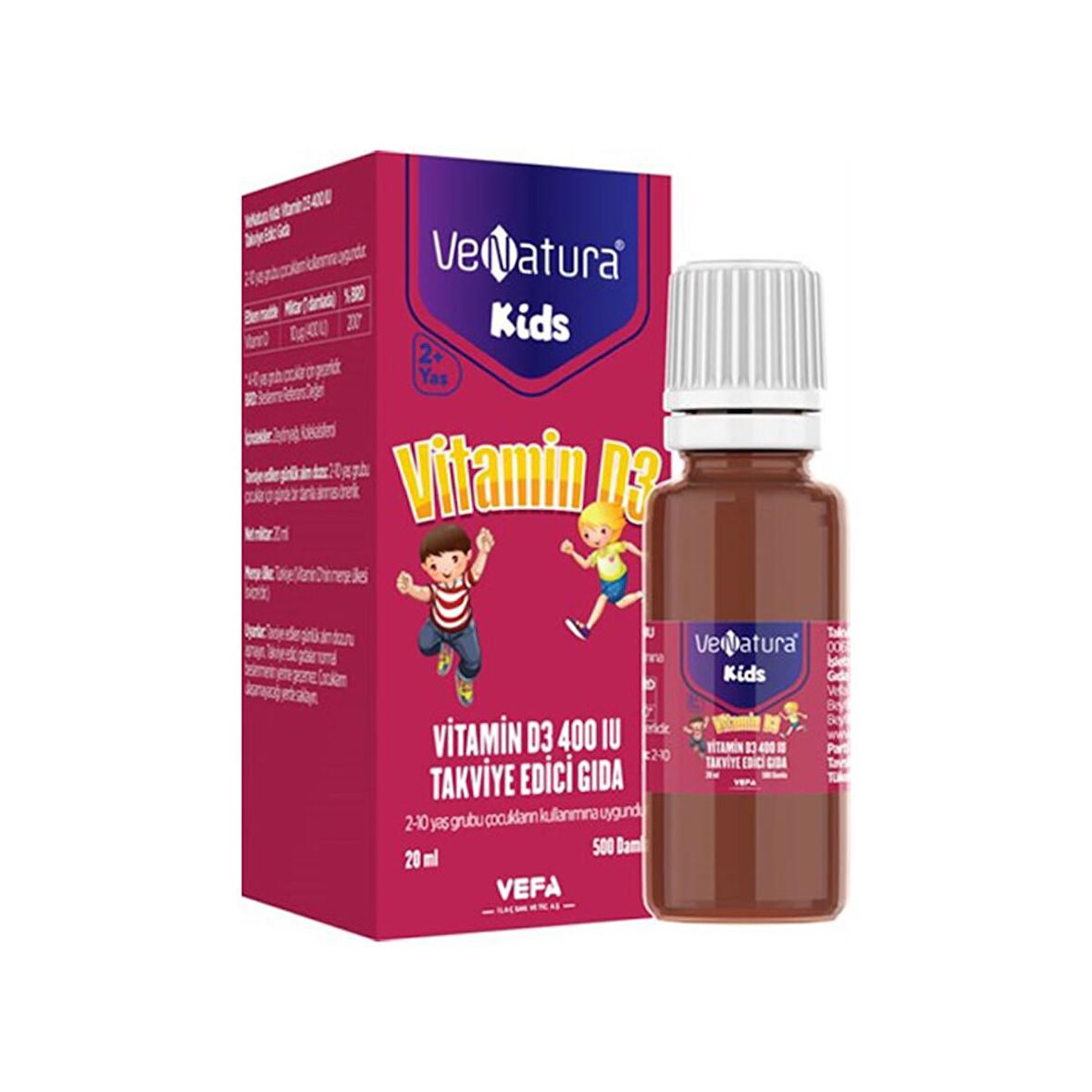 Venatura Kids Vitamin D3 400 IU 20 ml SKT 09/2023