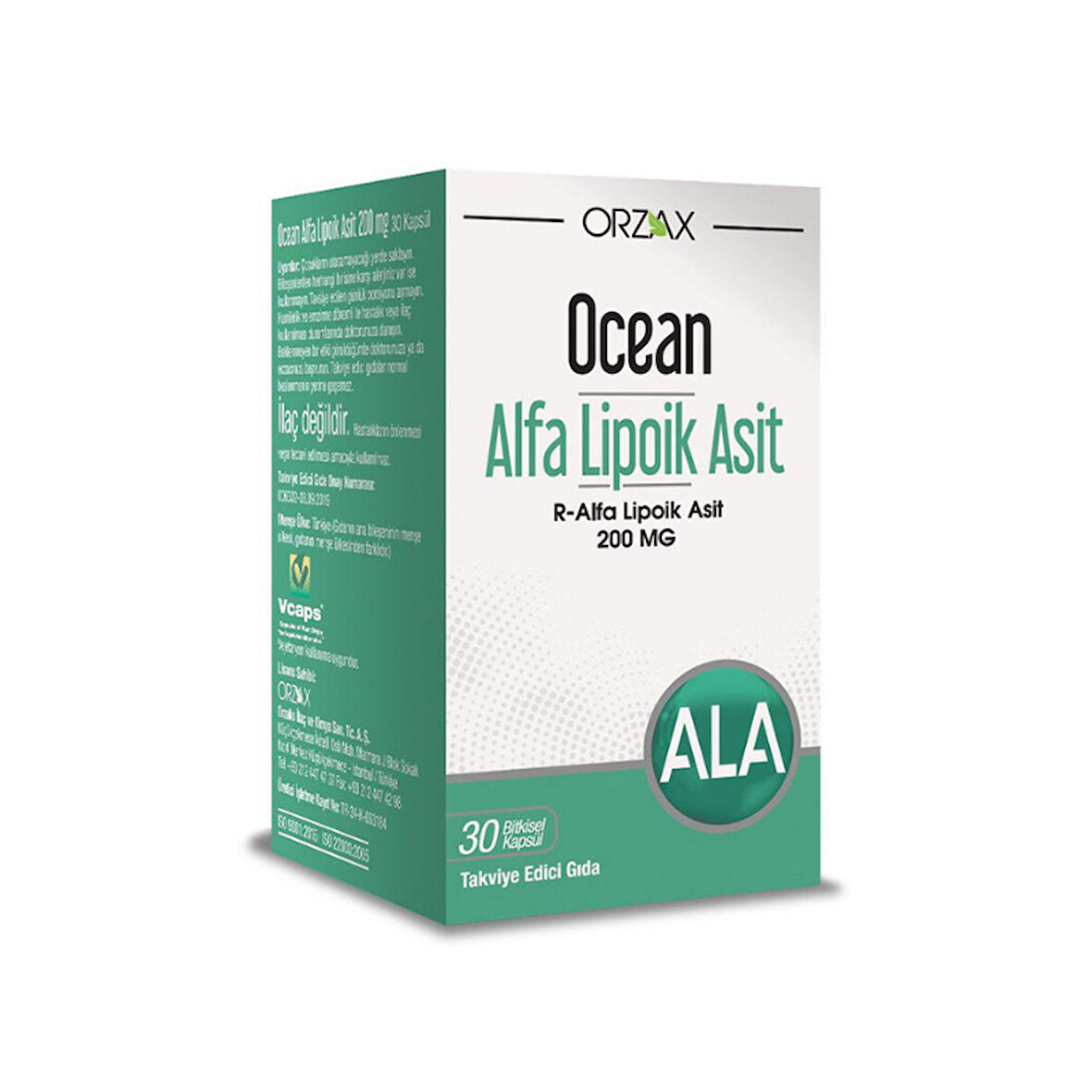 Ocean Alfa Lipoik Asit 200 mg 30 Kapsül