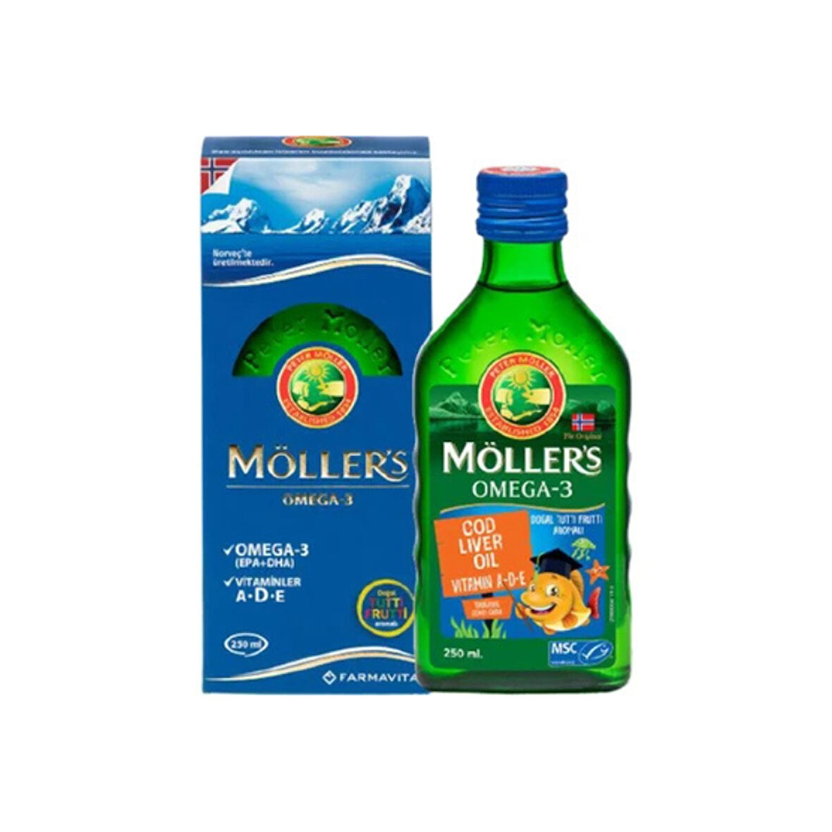 Möllers Omega 3 Balık Yağı Tutti Frutti Aromalı 250 ml