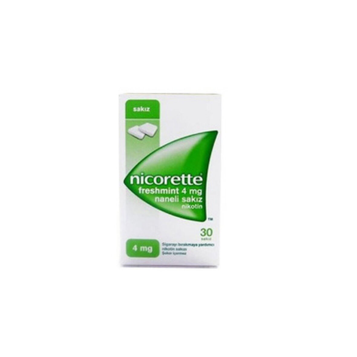 Nicorette Freshmint 4 mg 30 adet Naneli Sakız