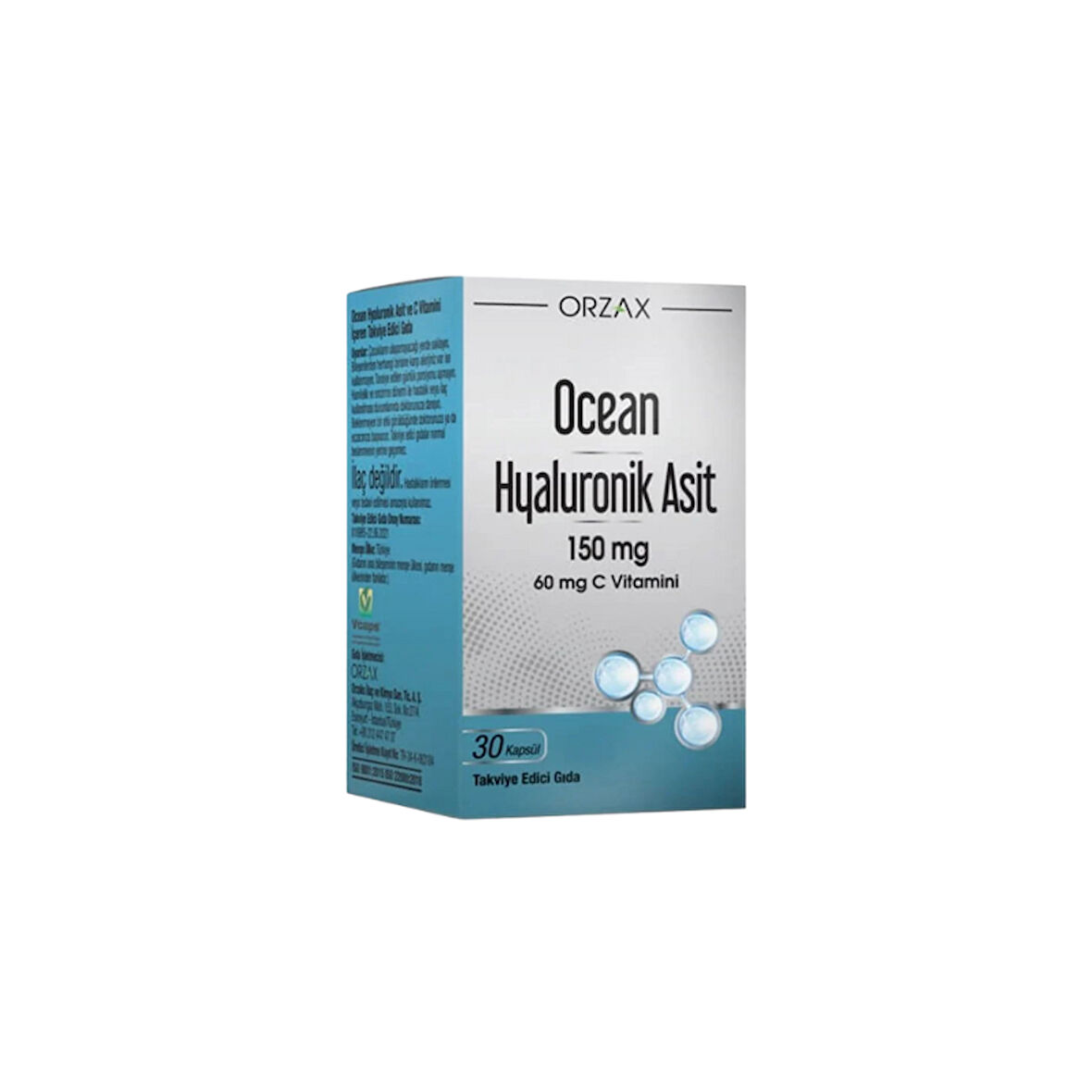 Ocean Hyaluronik Asit 150 mg 30 Kapsül