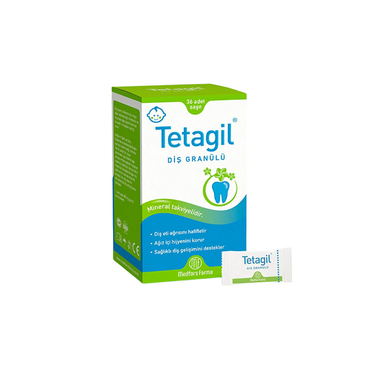 Tetagil Diş Granülü 36 Adet Saşe