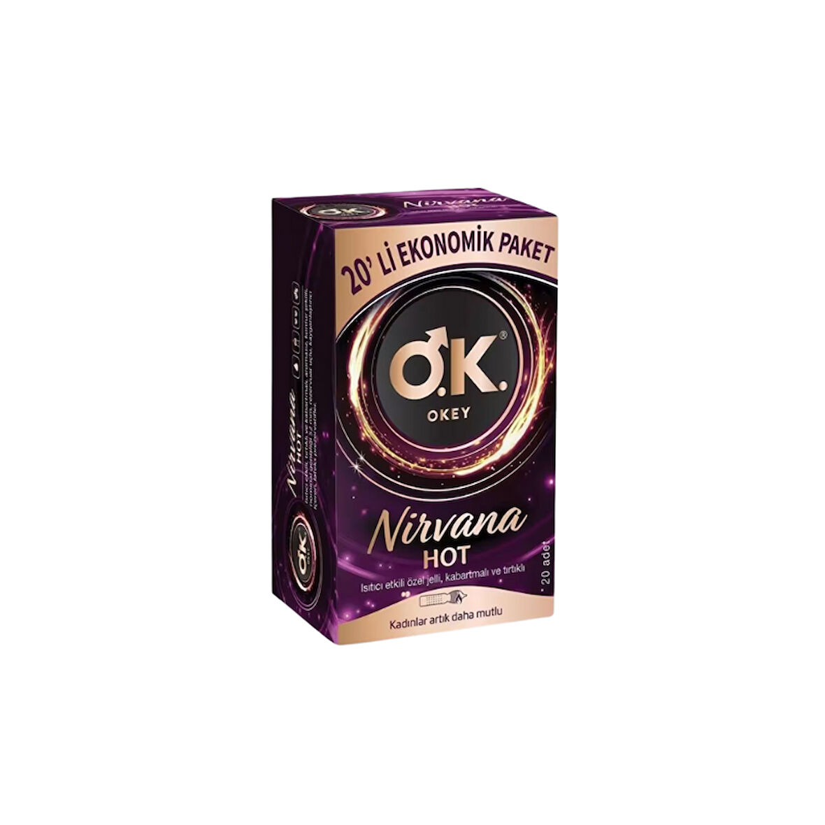 Okey Nirvana Hot Prezervatif 20'li Ekonomik Paket