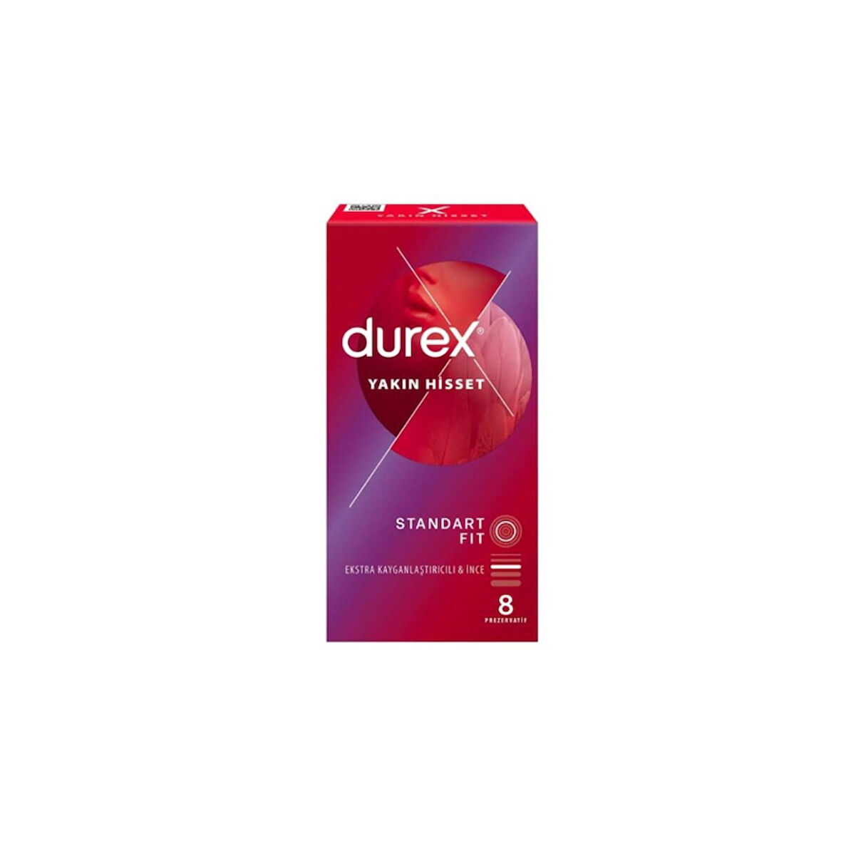 Durex Yakın Hisset Standart Fit 8'li Prezervatif