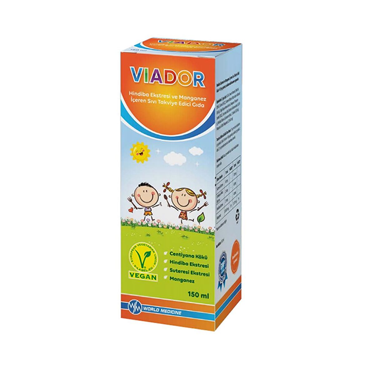 Viador Hindiba Ekstresi ve Manganez İçeren Şurup 150 ml