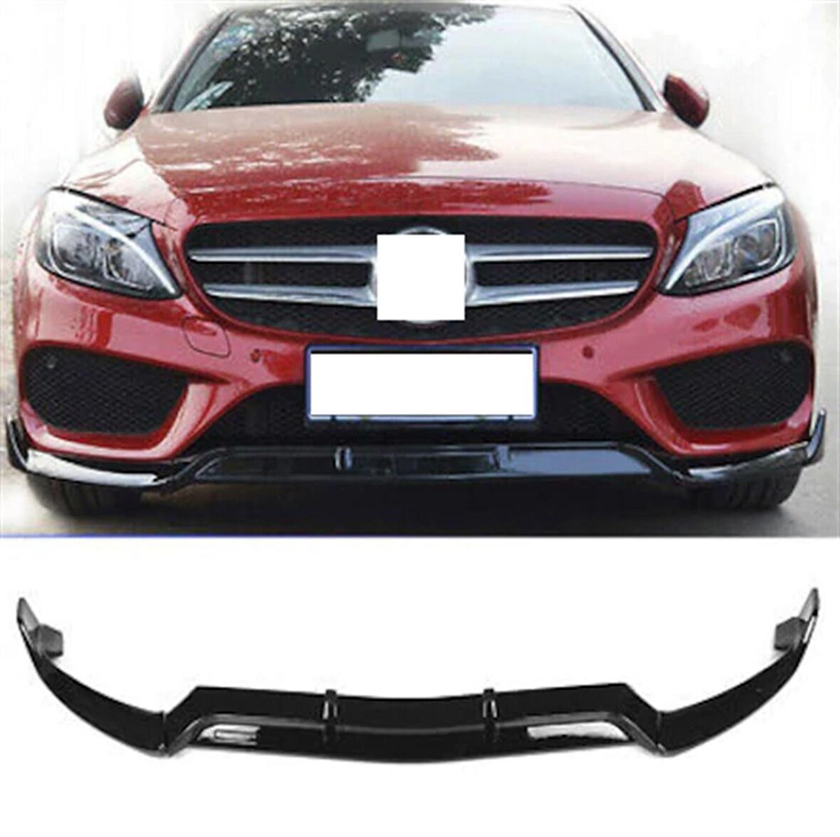 Mercedes C Serisi W205 Ön Tampon Lip 2015-2018