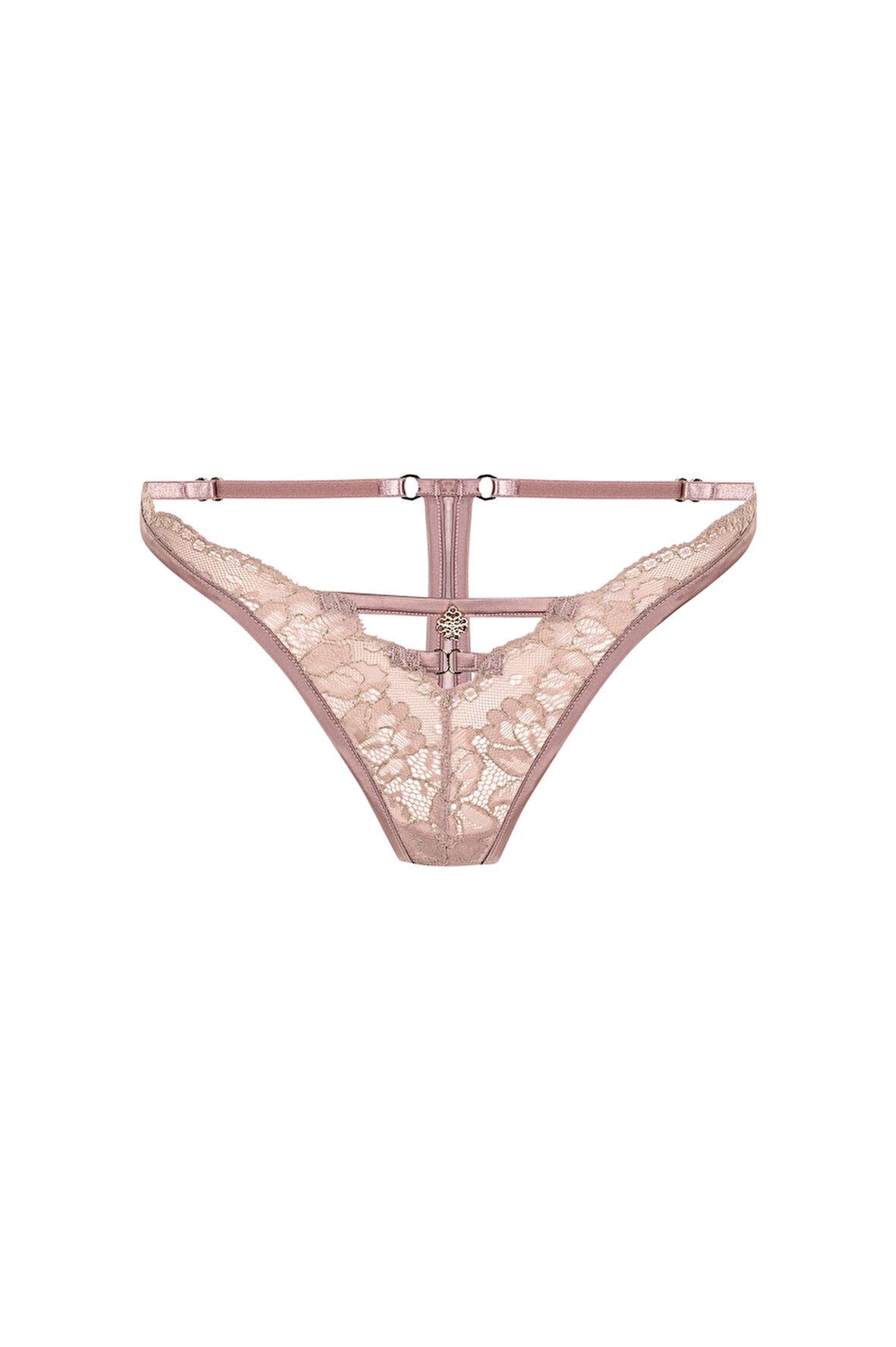 Brigette Gül Kurusu Dantelli Tanga