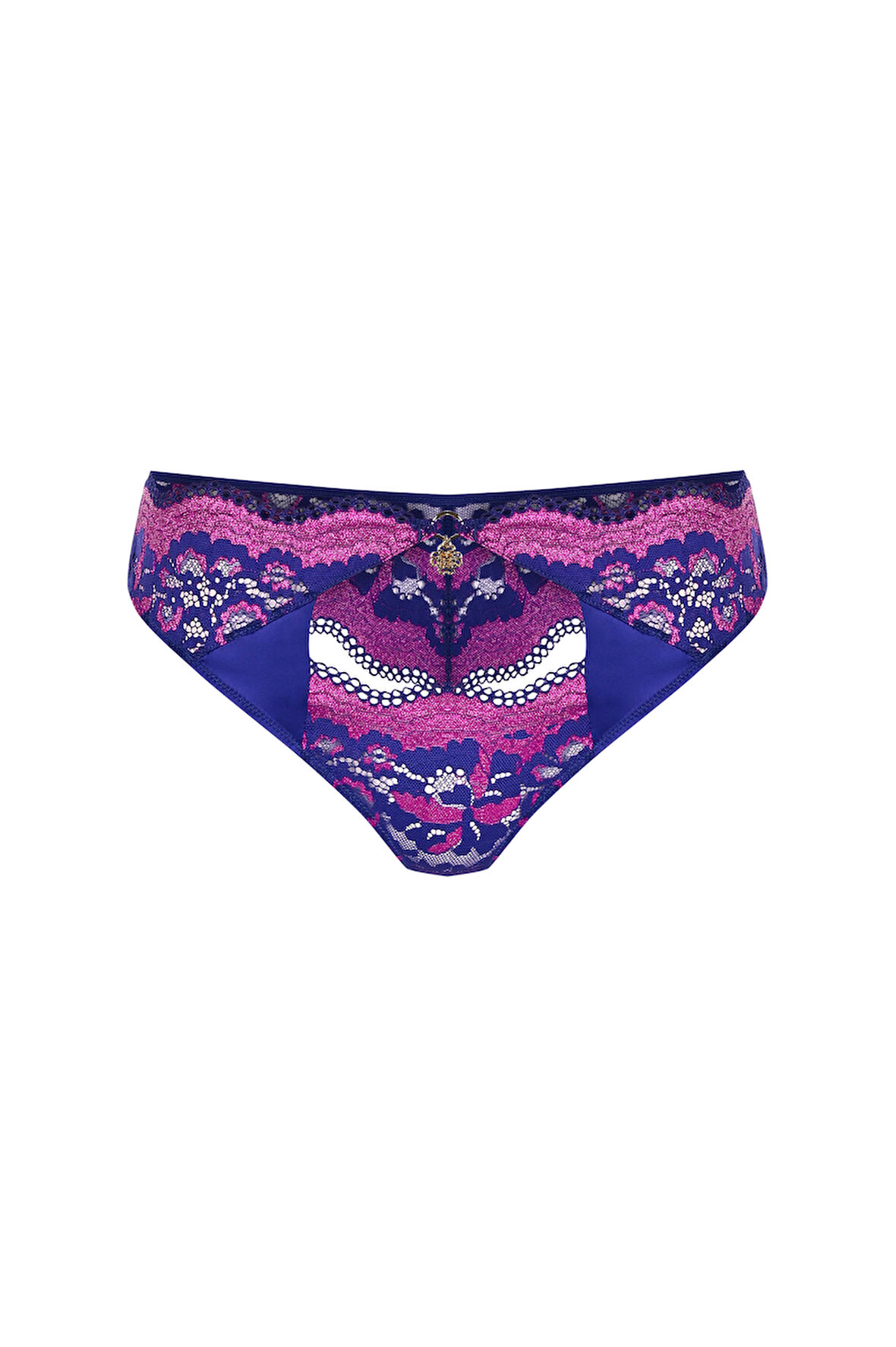 Addria Saks Mavisi Saten Dantelli String