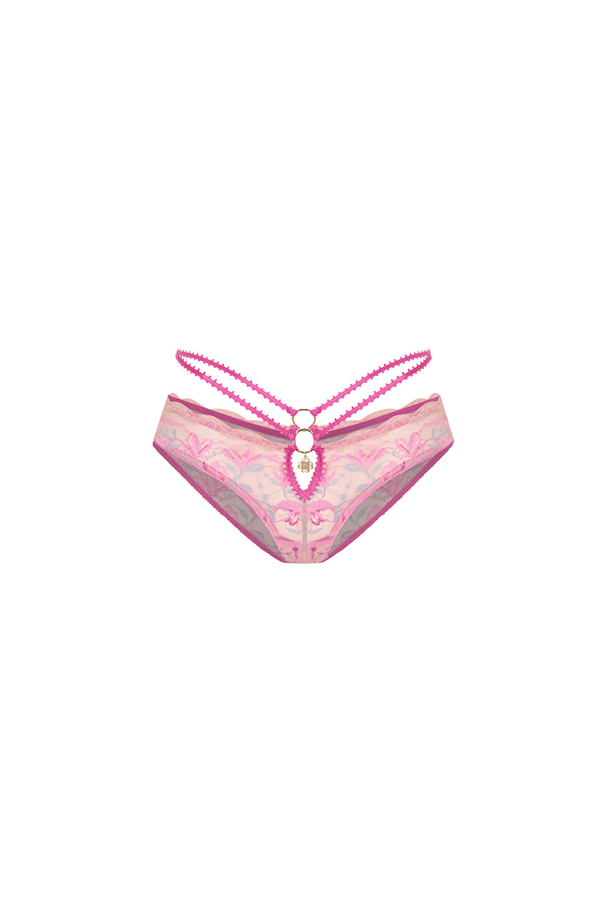 Fleur Pembe Dantelli Slip