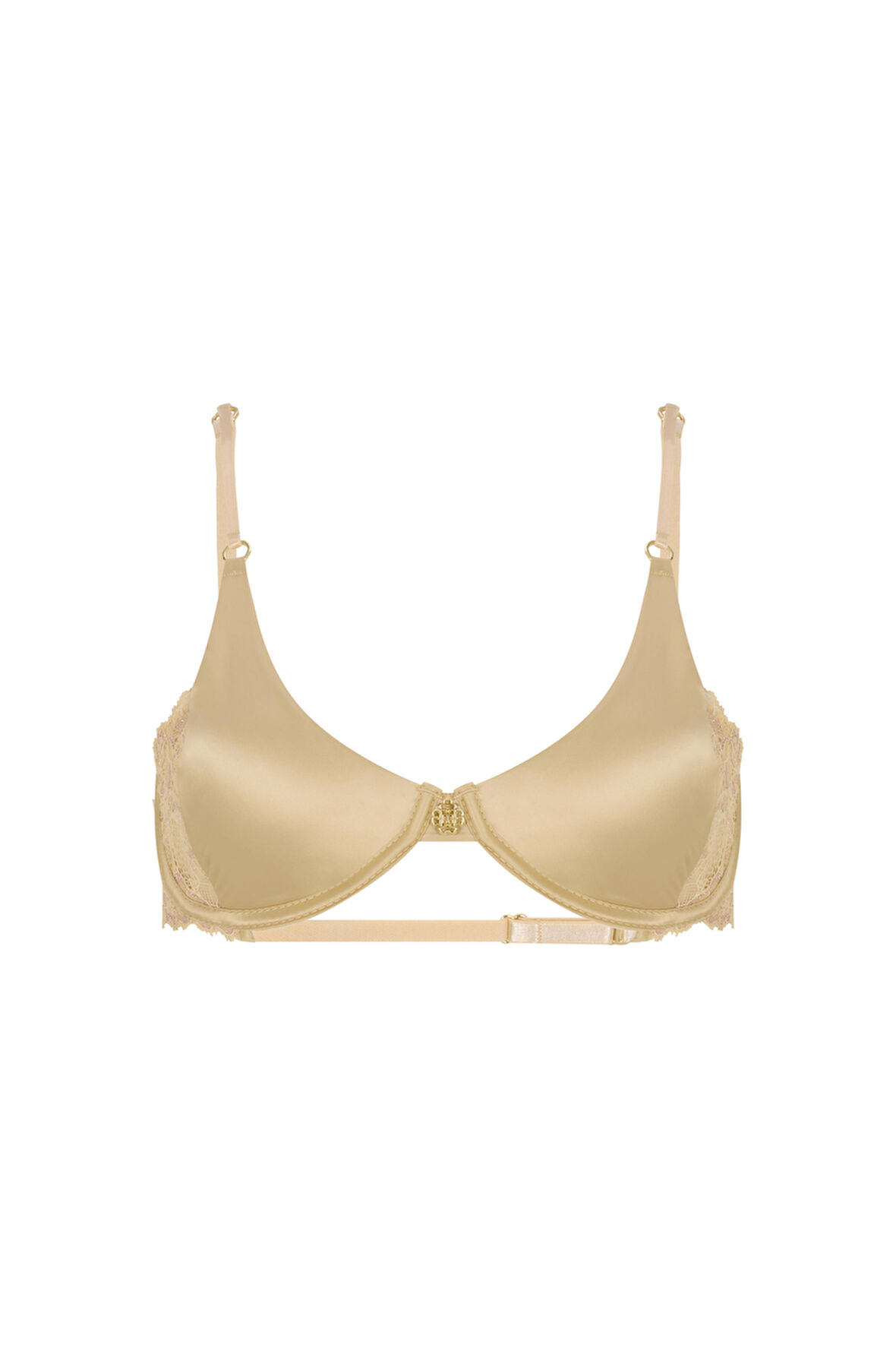 Le Passe Ten Dantel Detaylı Saten Balconette