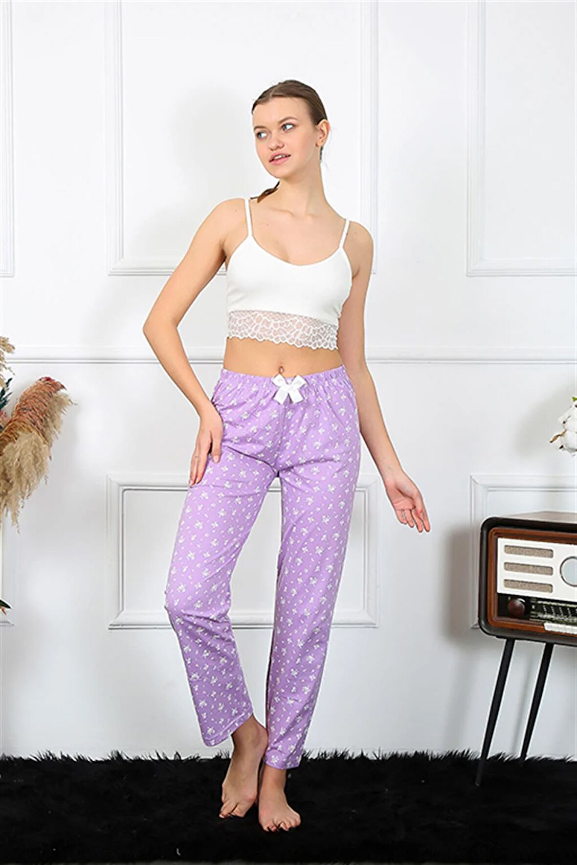 Akbeniz Kadın Pamuklu Alt Pijama 27459