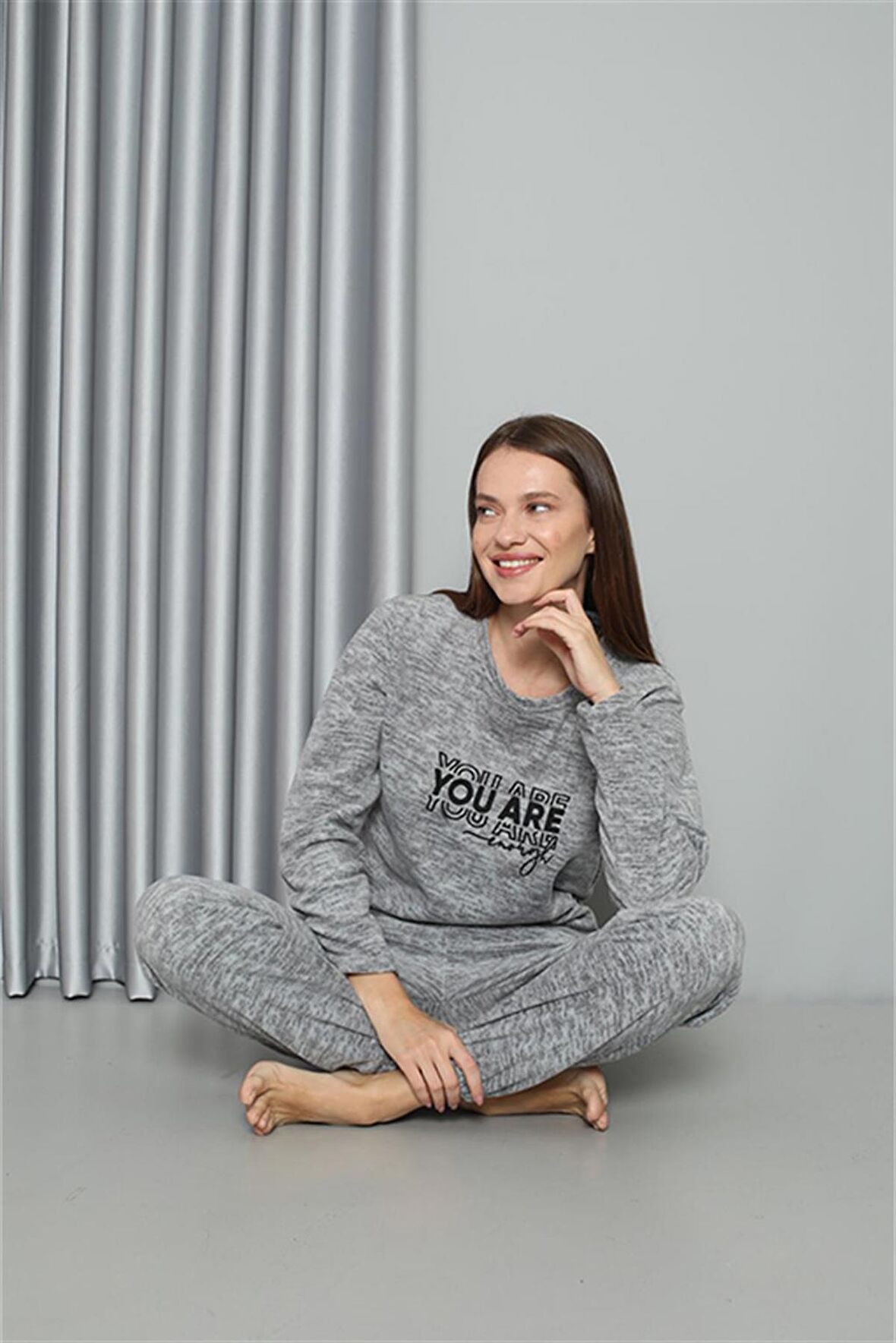 Akbeniz Welsoft Polar Kadın Pijama Takımı 8518