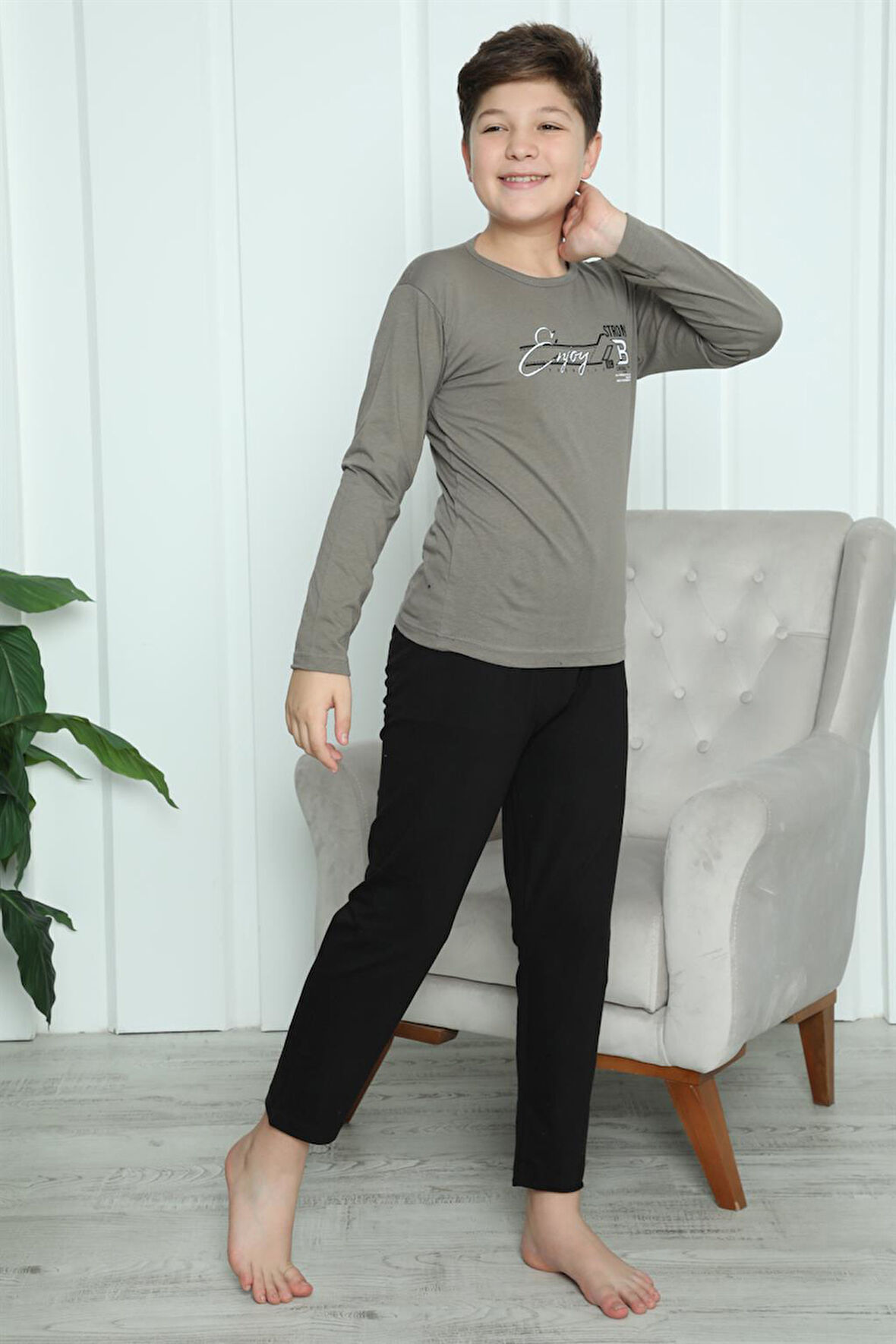 Akbeniz Erkek Çocuk Penye Pijama Takım 20418