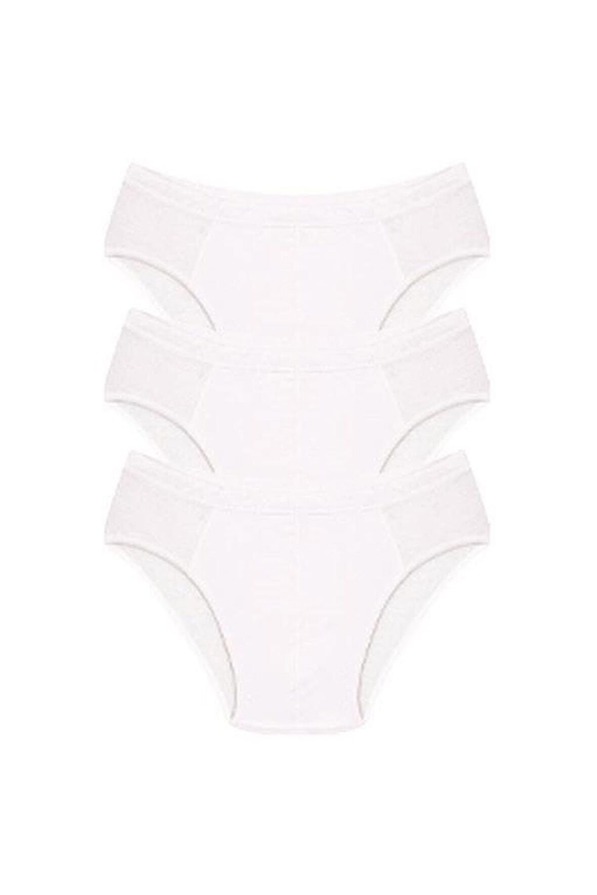 Akbeniz Erkek Pamuk 3lü Beyaz Slip 40129