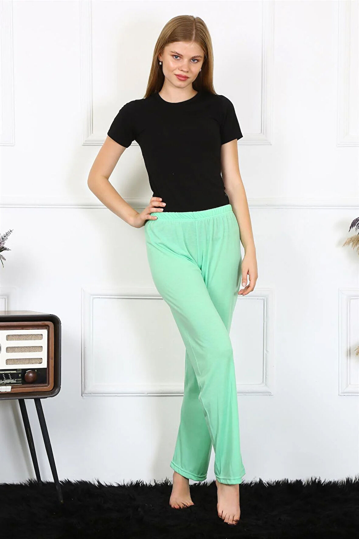 Akbeniz Kadın Pamuklu Tek Alt Pijama 27496