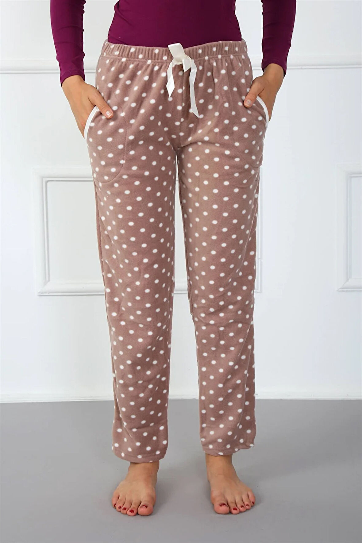 Akbeniz Kadın Welsoft Polar Tek Alt Pijama 210041