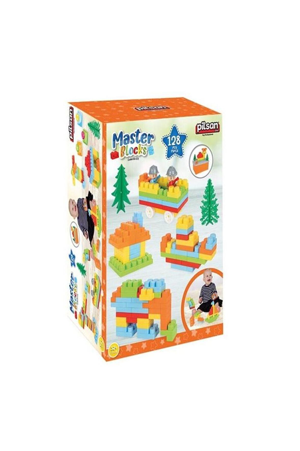 Pilsan Aksesuarlı Master Bloklar 128 Parça