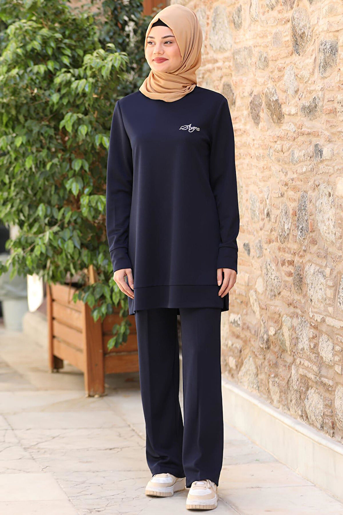 Cemre Tesettür Takım Lacivert