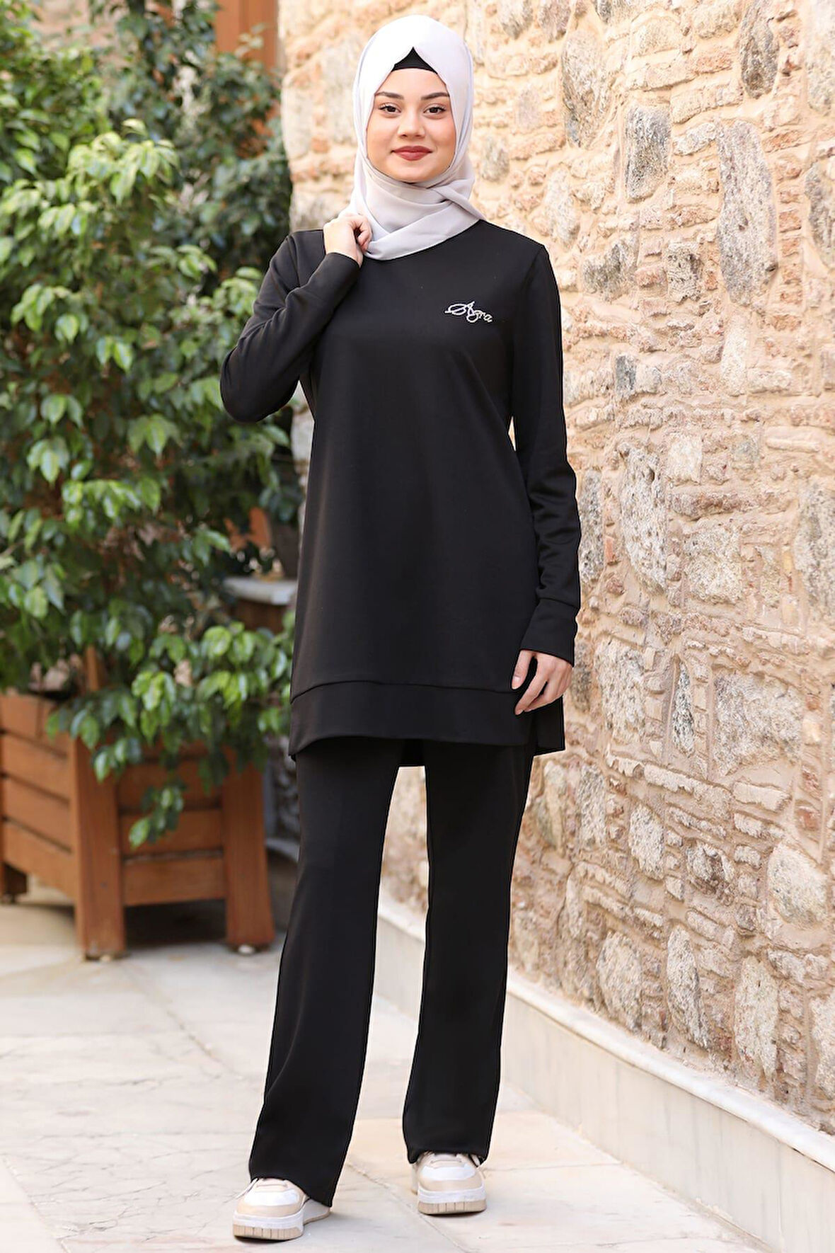 Cemre Tesettür Takım Siyah
